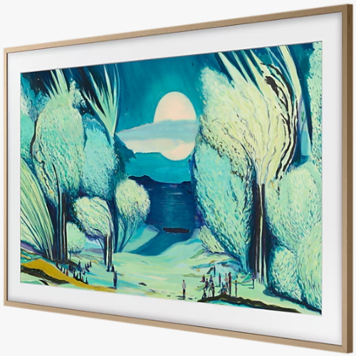 삼성전자 더 프레임 KQ55LSF03AFXKR (스탠드, 플랫 티크)_이미지