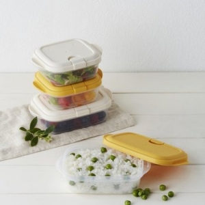 피앤큐 햇쌀밥용기 300ml/400ml 2P 5SET 구성