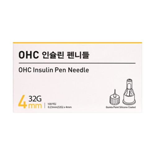 오상헬스케어 OHC 펜니들 32G 4mm (200개)_이미지