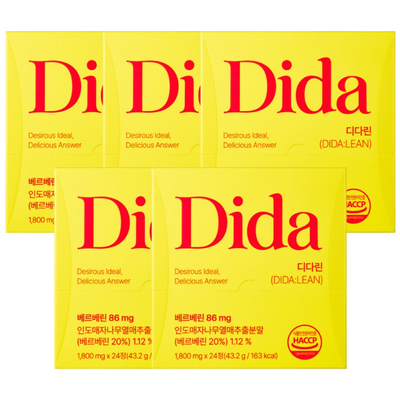 한미양행 디다 베르베린 1800mg 24정 (5개)_이미지