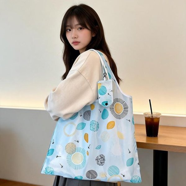 라일리 Rly 장바구니 대형 캔버스백 숄더백 접이식 마트 장보 52146054