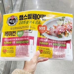 백설 햄스빌 베이컨 205G X 4