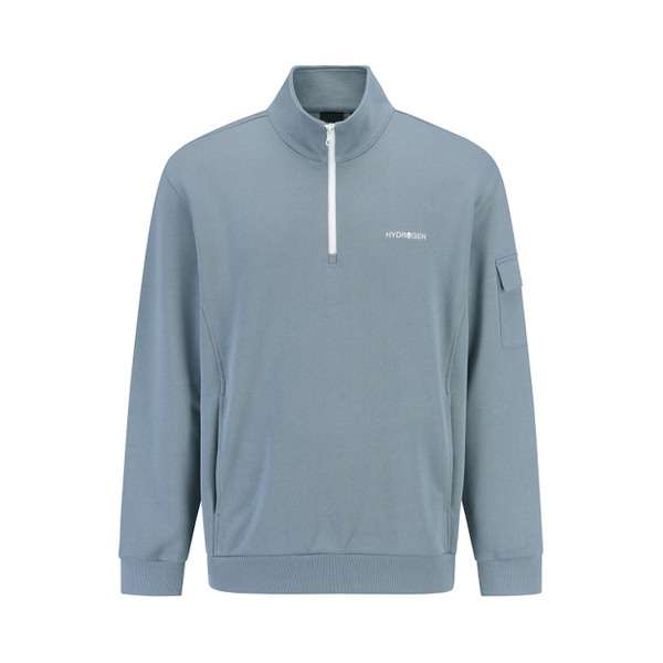 하이드로겐 유니 데일리 하프집 맨투맨 H31D3FM003-BL