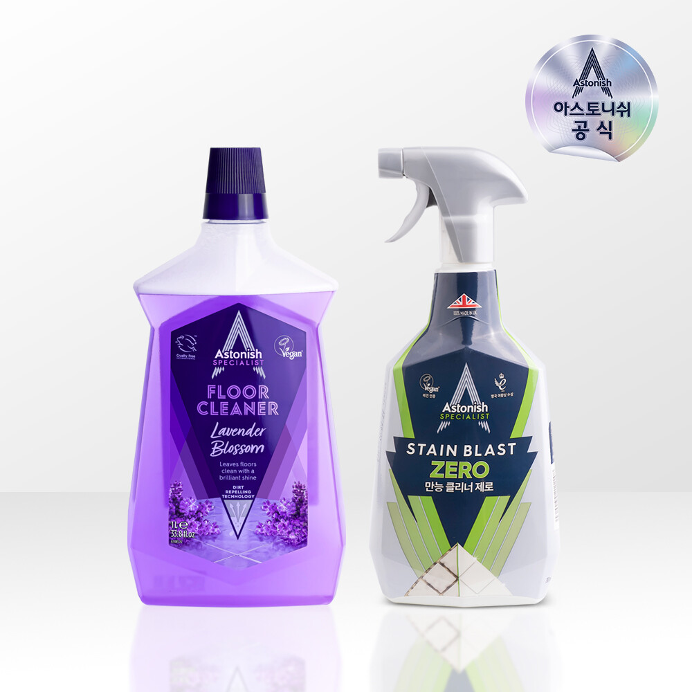 아스토니쉬 만능클리너 제로 750ml + 바닥 클리너 라벤더 1000ml