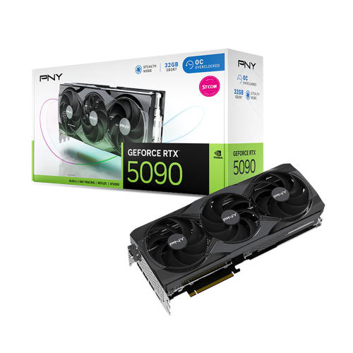 PNY ������ RTX 5090 OC D7 32GB Triple Fan STCOM