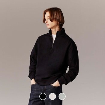 컨셉원 하프집 목넥 테리 풀오버 10023105_이미지