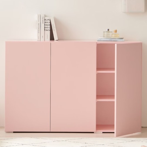 공간철학 프리스틴 높은 거실 다용도실 베란다 작은 수납장 1200