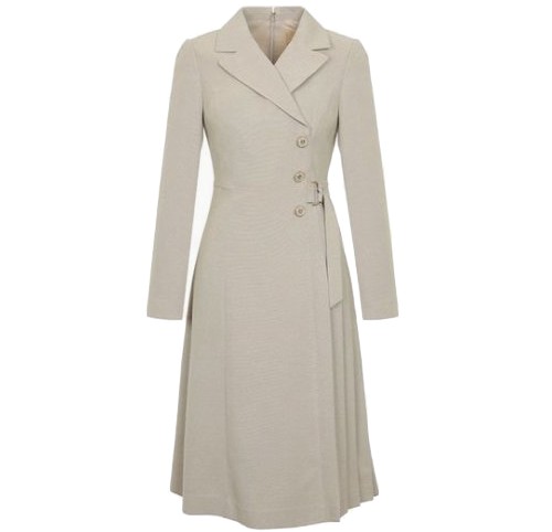 언발 플리츠 랩 원피스 MWDGWO9130