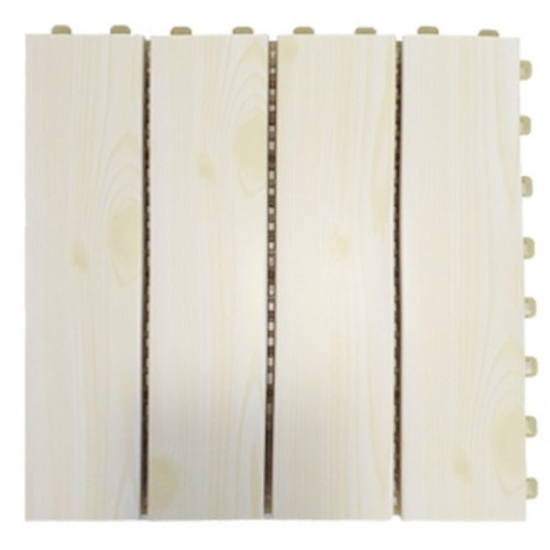 매직크린 틈있는 조립식 데크타일 옹이색 본판 16P + 마감재 8P [24장, 29cm x 29cm, 29cm x 7cm]