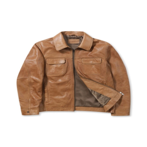 볼더레더 세미 배지터블 양가죽 트러커점퍼 2컬러 BRUDX26351