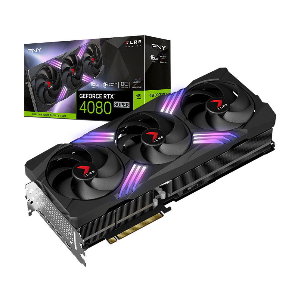 PNY XLR8 지포스 RTX 4080 SUPER VERTO EPIC-X RGB OC D6X 16GB TF 제이씨현_이미지
