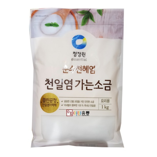 순수천혜염 천일염 가는소금 1kg