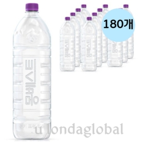 한국청정음료 몽베스트 위드어스 무라벨 2L (180개)