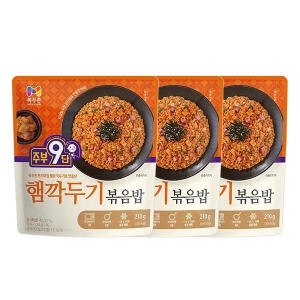 목우촌 주부9단 햄깍두기 볶음밥 210g (3개)_이미지