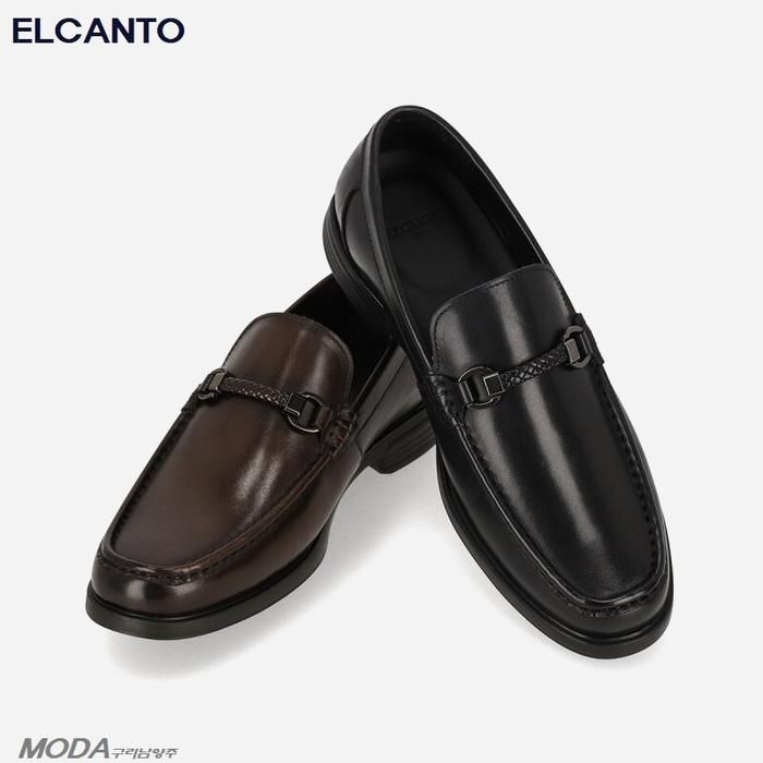 엘칸토 경량 쿠션 드레스 더비 남성 로퍼 1XMD55XZ_GN_GN