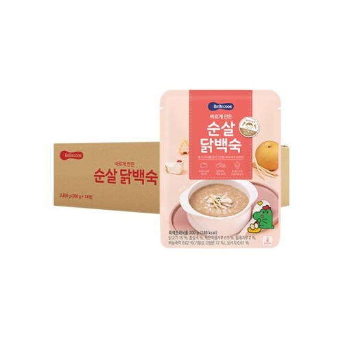 베베쿡 바르게 만든 순살 닭백숙 200g (14개)_이미지
