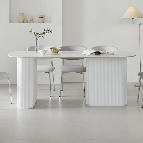 파로마 네오 세라온 라운드 템바보드 세라믹 식탁 1800