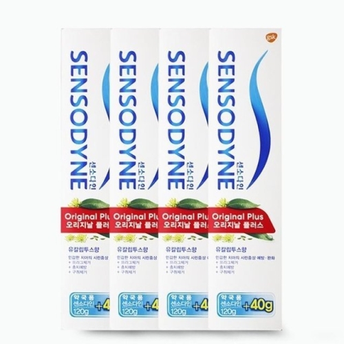 글락소스미스클라인 센소다인 오리지널 플러스 치약 160g (4개)