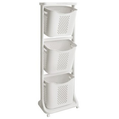 네이쳐리빙 VER.3 대용량 트롤리 뉴스윙 3단 빨래바구니_이미지