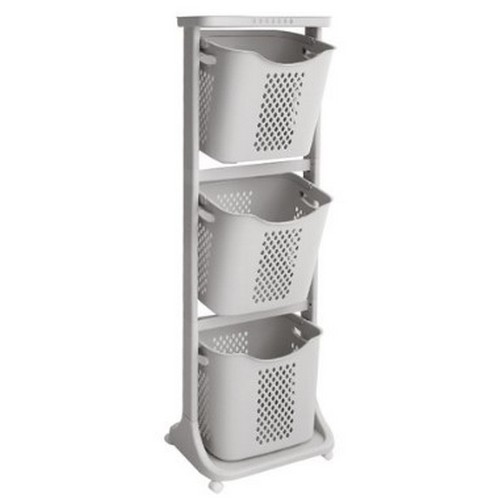 네이쳐리빙 VER.3 대용량 트롤리 뉴스윙 3단 빨래바구니_이미지