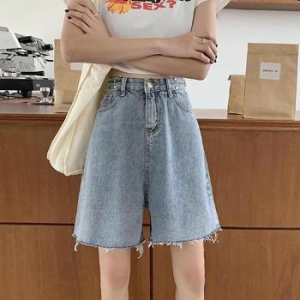 ONM 여자 기본핏 여름 외출 허리 조절 가능한 데님 반바지 33924451
