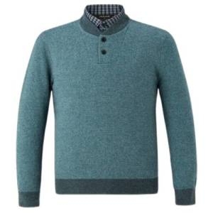 인디안 셔츠배색 캐시미어 니트 MIT-BPYW-A1-06_이미지