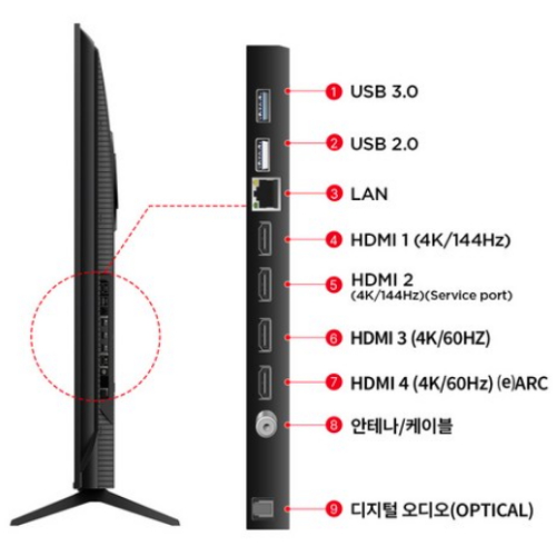 TCL 아이팔콘 55U85 (무타공 벽걸이)_이미지