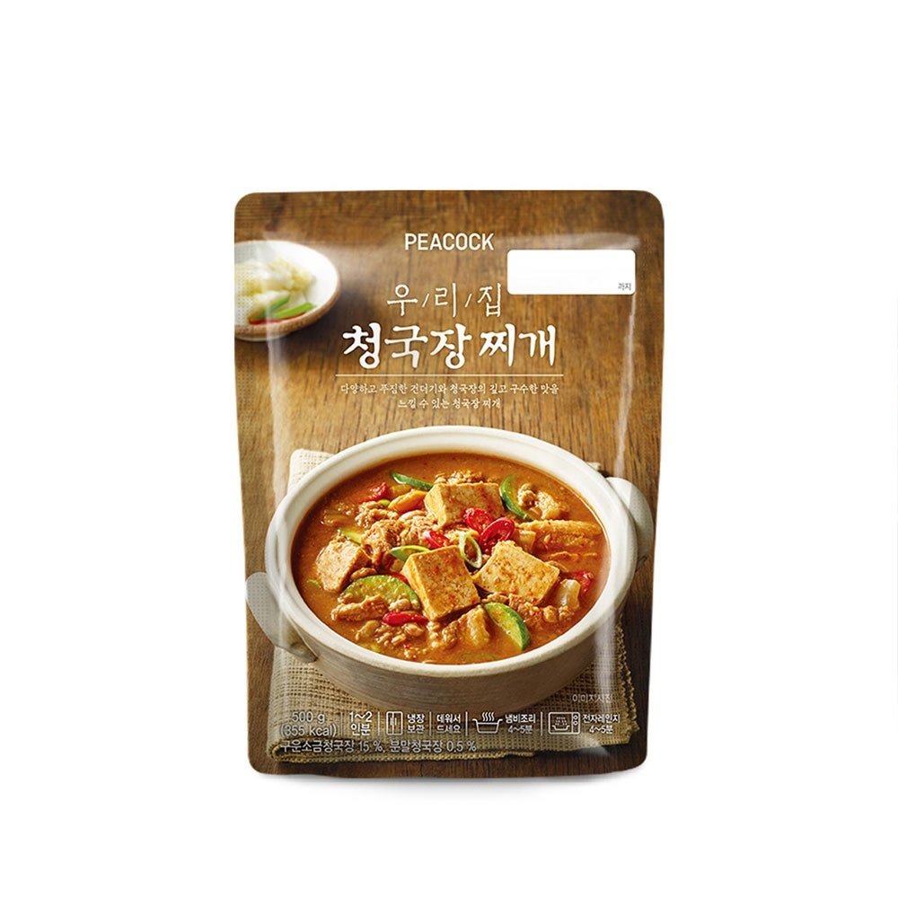 이마트 피코크 우리집 차돌된장찌개 500g (5개)_이미지