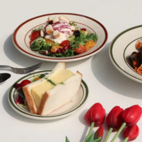 코지테이블 뉴욕 레트로 파스타 접시 1호_이미지