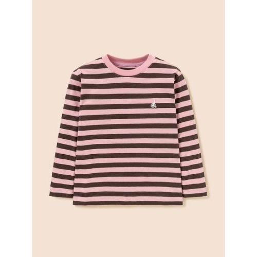 빈폴키즈 Essential 스트라이프 긴팔 티셔츠 라이트 핑크 BI5841UE2Y