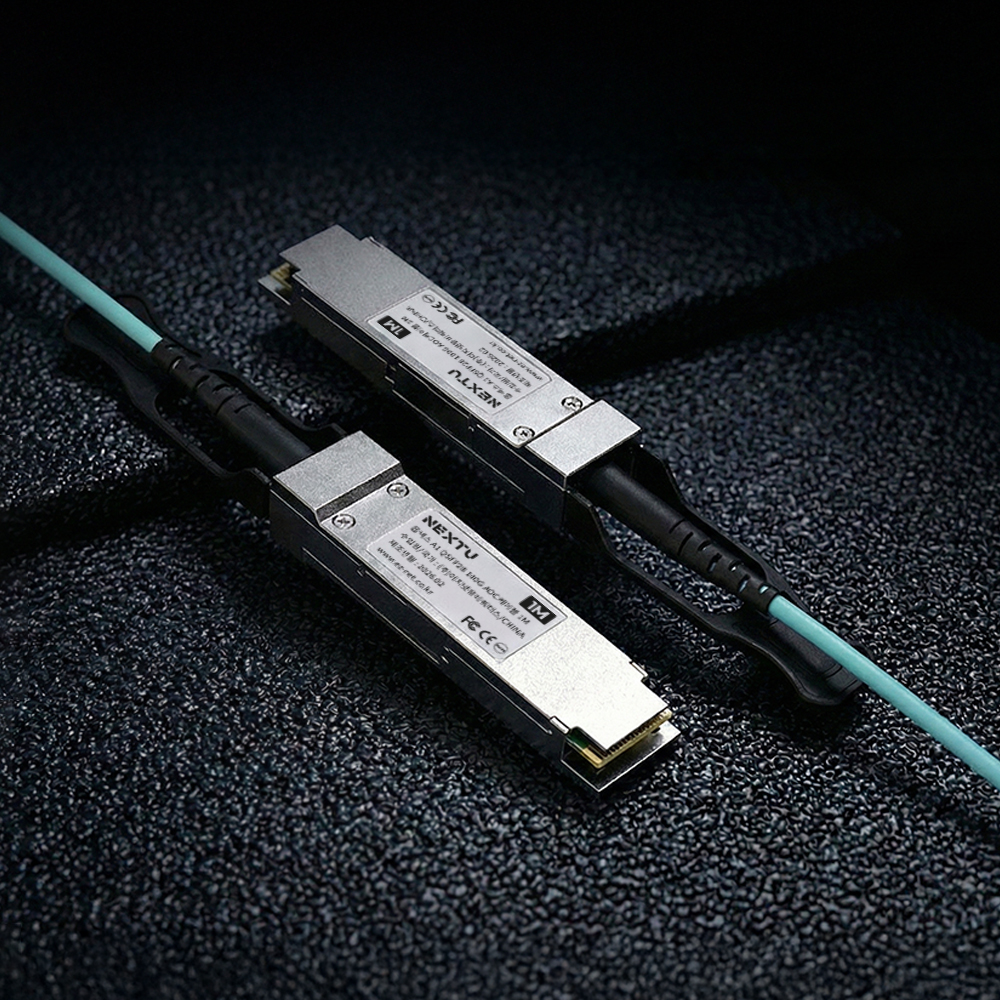 이지넷유비쿼터스 NEXTU 옵넥스 QSFP28 AOC 광케이블 (3m, QSFP100G-AOC03)_이미지