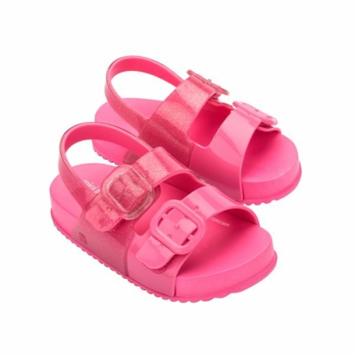 미니멜리사 코지 슬라이드 샌들 베이비 핑크글리터 MSKCE2TSCS11P_이미지