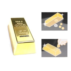 GOLD BULLION COIN SMALL 금괴저금통 저금통 황금저_이미지