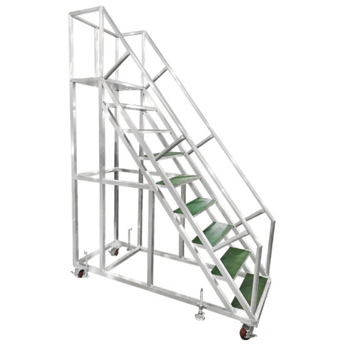 금창산업 녹색패드 삼성 계단 작업대 사다리 (11단)