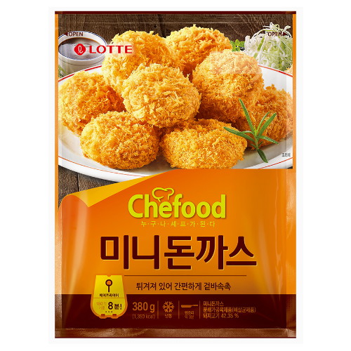 롯데웰푸드 쉐푸드 미니 돈까스 380g (4개)_이미지