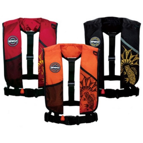 씨울프 CE-7F03 자동팽창식 구명조끼