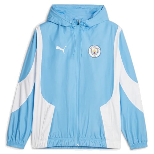 푸마 MCFC 맨체스터 시티 FC 프리매치 우븐 앤썸 자켓 772846 (01, 블루)