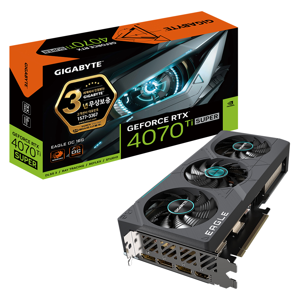 GIGABYTE 지포스 RTX 4070 Ti SUPER EAGLE OC D6X 16GB 제이씨현_이미지