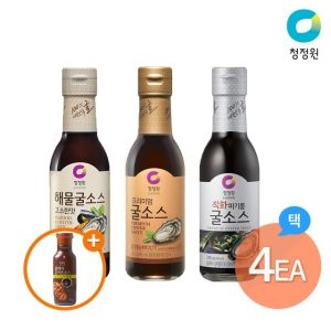 프리미엄 굴소스 3종 4개 해물/직화파기름 + 증 클래식돈가츠