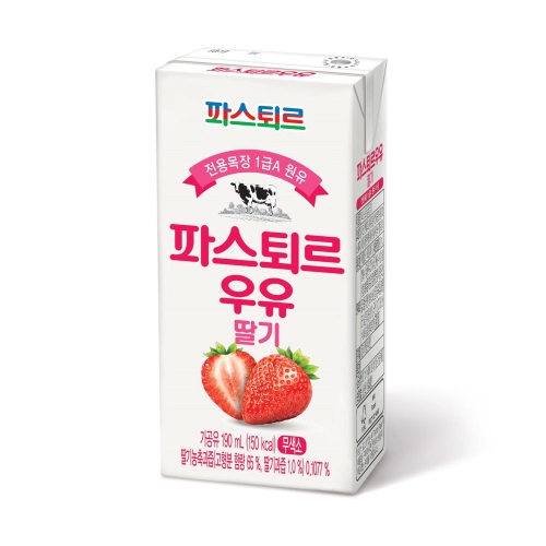 파스퇴르 딸기 우유 190ml (24개)