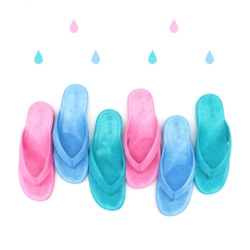 교산펄 여성 한줄클래식 논슬립쪼리 젤리슈즈 아쿠아