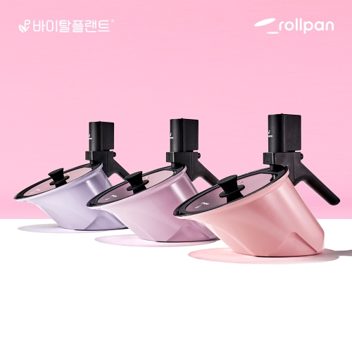 바이탈플랜트 롤팬 오리지널 자동회전냄비 봄에디션 (25cm)_이미지