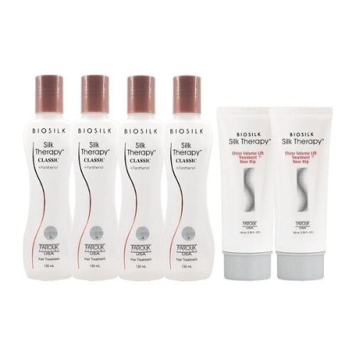 LG생활건강 실크테라피 클래식 에센스130ml 4개+샤인 트리트먼트 100ml 2개