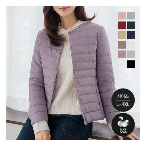 데드라 오리털100% 레타오리털경량패딩 OUC6062 99size 11컬러 100385