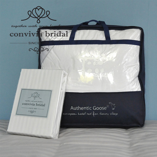 하인인터내셔날 꼰비비아 93%구스다운이불솜+60수 면커버세트 S