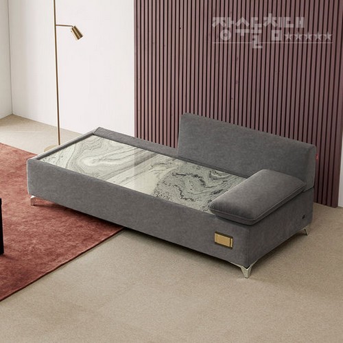 장수돌침대 솔라레토 럭셔리 데이베드 돌소파 MS (장수약돌)_이미지