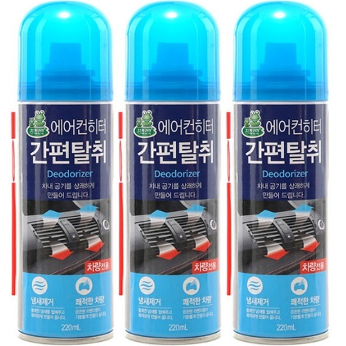 비엘코리아 청개구리 에어컨 히터 간편 탈취제 220ml (4개)_이미지
