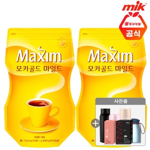 모카골드 리필 170g 2개+텀블러랜덤 id당1개