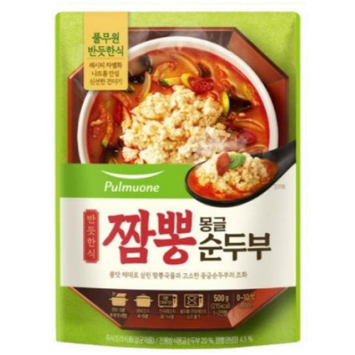 풀무원 반듯한식 짬뽕 몽글 순두부 500g