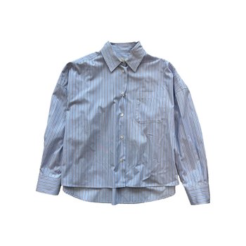 막스마라 아우레오 오버사이즈 코튼 셔츠 블루 AUREO-058